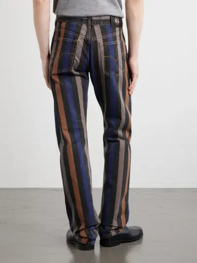 Versace Straight-Leg Striped Jeans - Men | Thumbnail 4 Versace Straight-Leg Striped Jeans - Men | Thumbnail 4
