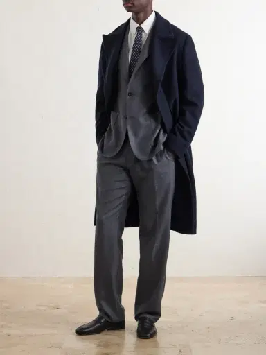 Boglioli Straight-Leg Herringbone Virgin Wool Suit Trousers - Men | Thumbnail 2