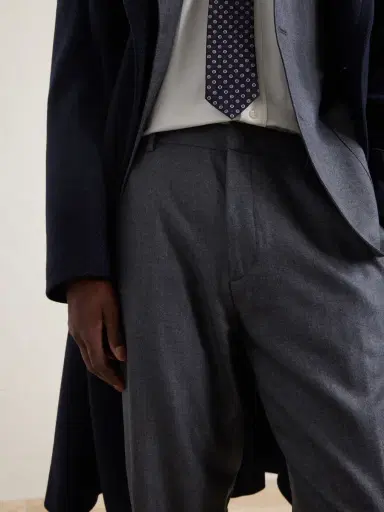 Boglioli Straight-Leg Herringbone Virgin Wool Suit Trousers - Men | Thumbnail 5