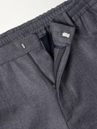 Boglioli Straight-Leg Herringbone Virgin Wool Suit Trousers - Men | Thumbnail 6