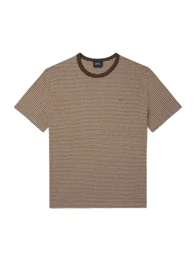 A.P.C. Josh Striped Cotton-Jersey T-Shirt - Men | Thumbnail 1 A.P.C. Josh Striped Cotton-Jersey T-Shirt - Men | Thumbnail 1