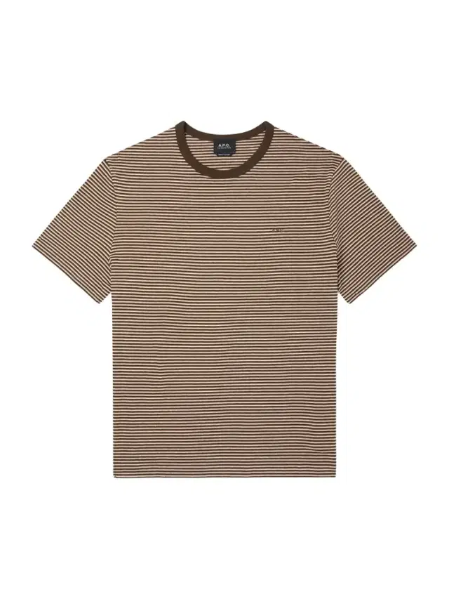 A.P.C. Josh Striped Cotton-Jersey T-Shirt - Men