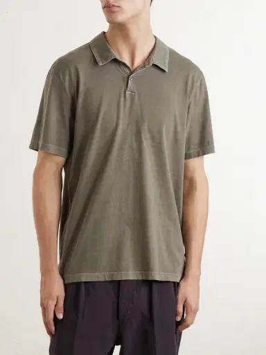 James Perse Supima Cotton-Jersey Polo Shirt - Men | Thumbnail 3 James Perse Supima Cotton-Jersey Polo Shirt - Men | Thumbnail 3