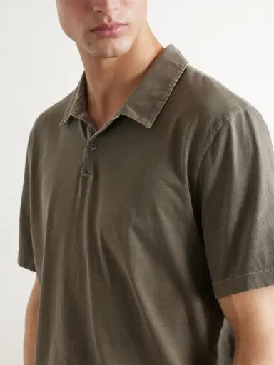 James Perse Supima Cotton-Jersey Polo Shirt - Men | Thumbnail 5 James Perse Supima Cotton-Jersey Polo Shirt - Men | Thumbnail 5