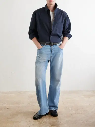 A.P.C. Malo Logo-Embroidered Organic Cotton-Poplin Shirt - Men | Thumbnail 2 A.P.C. Malo Logo-Embroidered Organic Cotton-Poplin Shirt - Men | Thumbnail 2