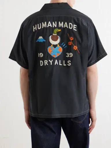 Human Made Souvenir Logo-Embroidered Poplin Shirt - Men | Thumbnail 4 Human Made Souvenir Logo-Embroidered Poplin Shirt - Men | Thumbnail 4