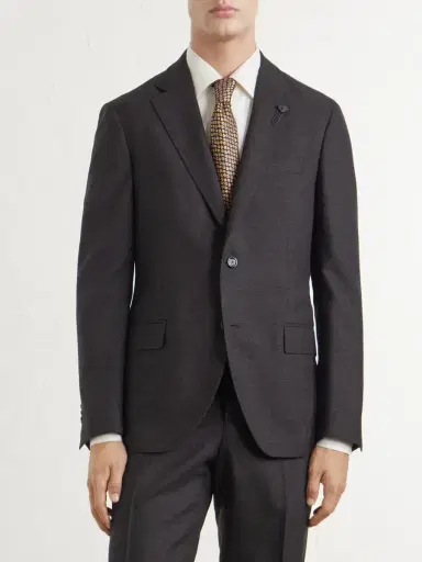 Lardini Prince of Wales Checked Wool Suit Jacket - Men | Thumbnail 3