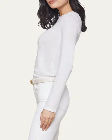 L'Agence Tess Long-Sleeve Crewneck Tee | Thumbnail 4 L'Agence Tess Long-Sleeve Crewneck Tee | Thumbnail 4