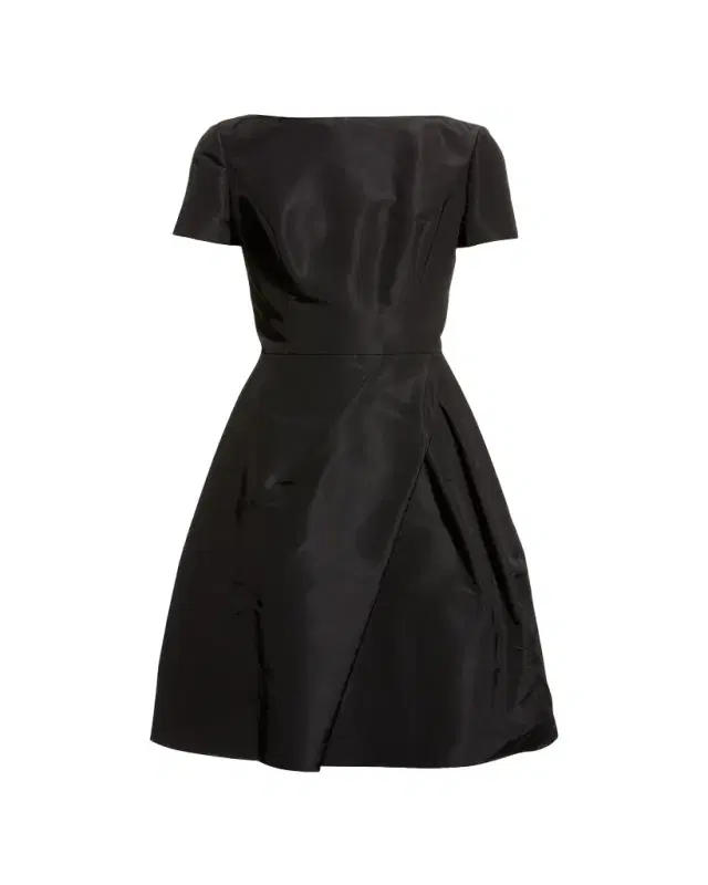 Carolina Herrera Icon Bateau Neck Short-Sleeve Dress