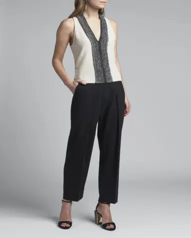 Giorgio Armani Metallic-Front Boucle Knit Tank Top | Thumbnail 3 Giorgio Armani Metallic-Front Boucle Knit Tank Top | Thumbnail 3