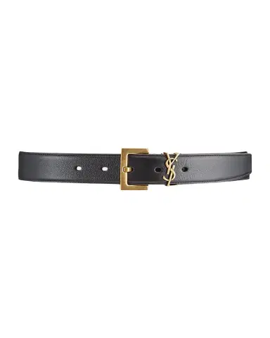 Saint Laurent Box Laque YSL Leather Belt | Thumbnail 1