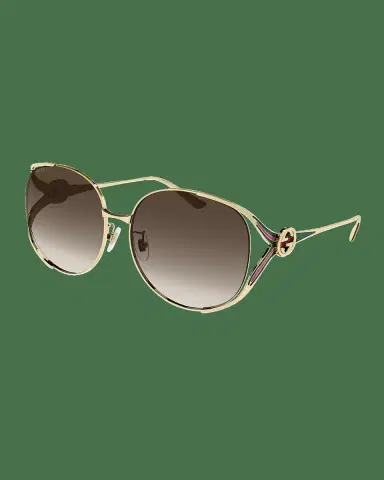 Gucci Oversized Oval GG Sunglasses | Thumbnail 2