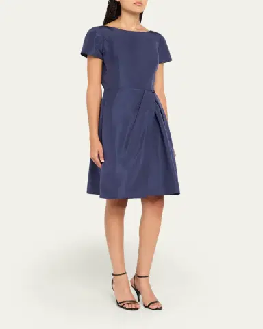 Carolina Herrera Icon Bateau Neck Short-Sleeve Dress | Thumbnail 4 Carolina Herrera Icon Bateau Neck Short-Sleeve Dress | Thumbnail 4
