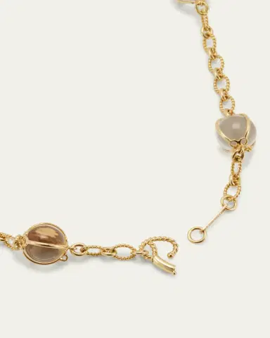 Verdura 18k Yellow Gold Rock Crystal Bubbles Necklace | Thumbnail 4