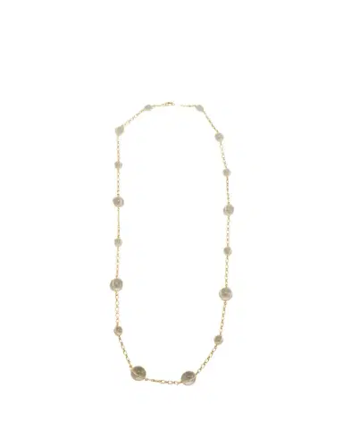 Verdura 18k Yellow Gold Rock Crystal Bubbles Necklace | Thumbnail 1