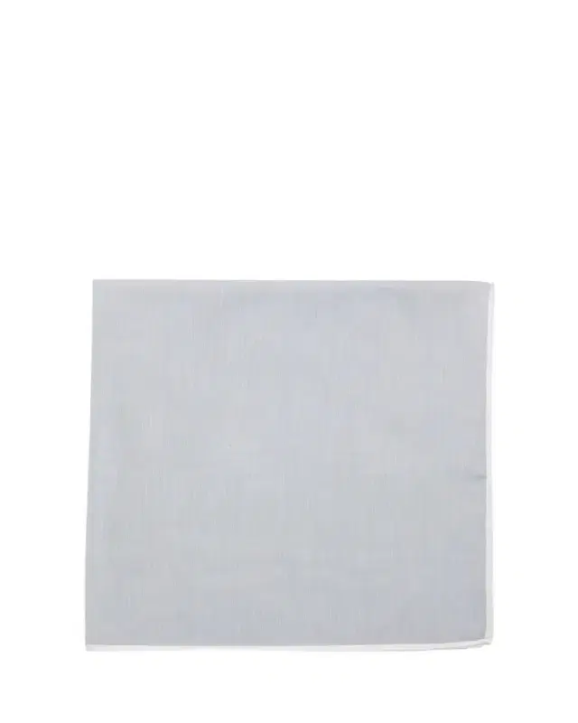 Simonnot Godard Men's Mineral Cotton Pocket Square
