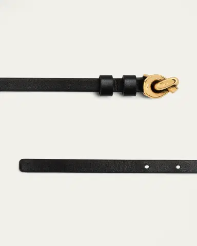 Bottega Veneta Knot Buckle Leather Belt | Thumbnail 4