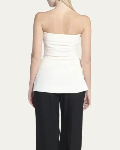 Proenza Schouler Gathered Crepe Strapless Top | Thumbnail 3 Proenza Schouler Gathered Crepe Strapless Top | Thumbnail 3