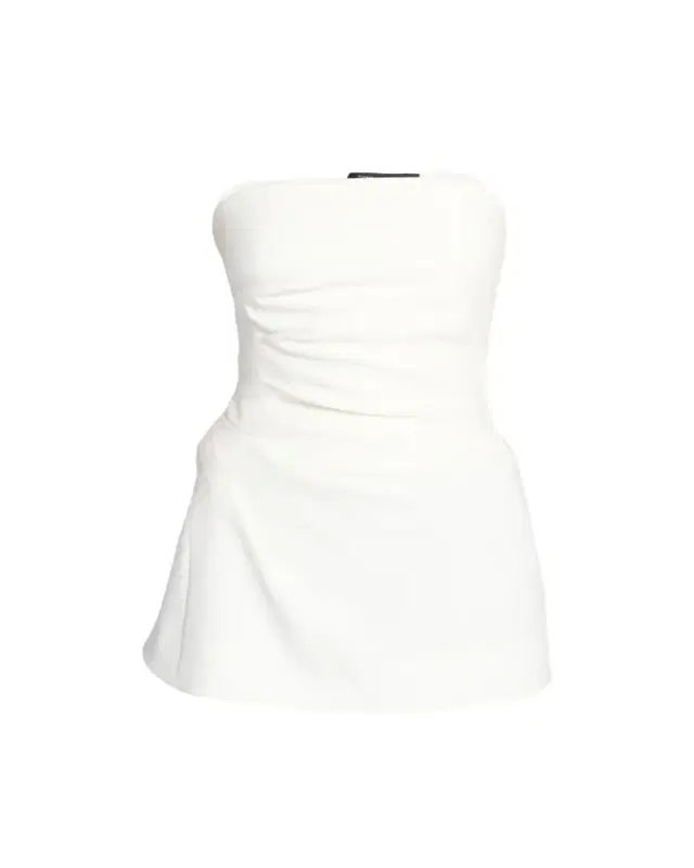 Gathered Crepe Strapless Top