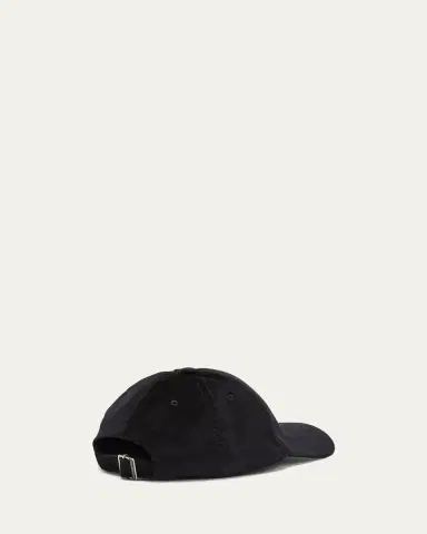 Saint Laurent Men's 6-Panel Corduroy Logo Baseball Cap | Thumbnail 2