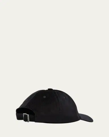 Saint Laurent Men's 6-Panel Corduroy Logo Baseball Cap | Thumbnail 3