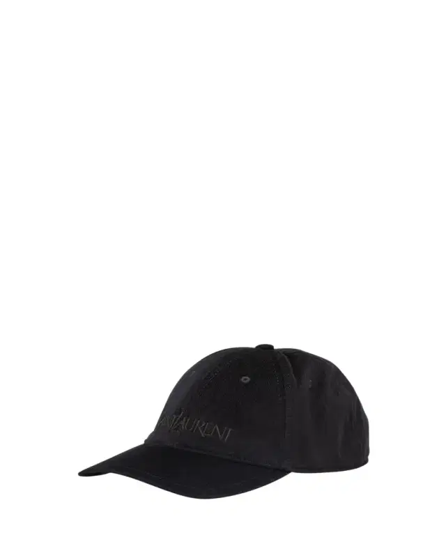 Saint Laurent Men's 6-Panel Corduroy Logo Baseball Cap