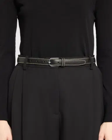 TOTEME Slim Trouser Leather Belt | Thumbnail 2
