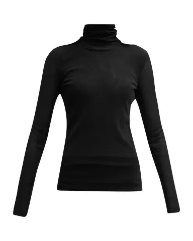 Fuzzi Long-Sleeve Turtleneck Tulle Blouse | Thumbnail 1 Fuzzi Long-Sleeve Turtleneck Tulle Blouse | Thumbnail 1