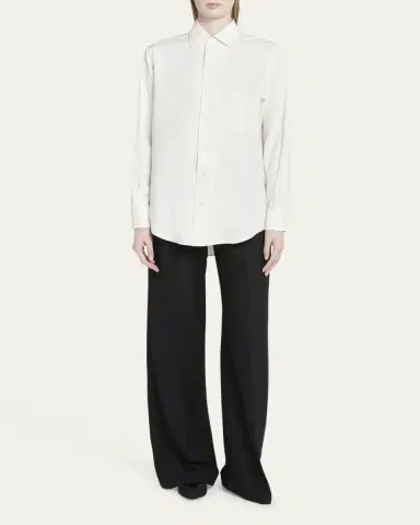 Loro Piana Andre Button Down Silk Blouse | Thumbnail 2 Loro Piana Andre Button Down Silk Blouse | Thumbnail 2