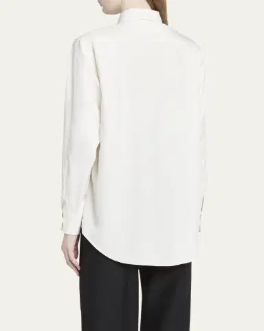 Loro Piana Andre Button Down Silk Blouse | Thumbnail 3 Loro Piana Andre Button Down Silk Blouse | Thumbnail 3