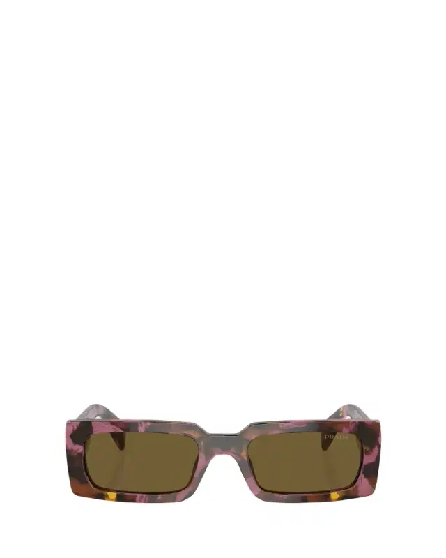 Prada Logo Acetate Rectangle Sunglasses