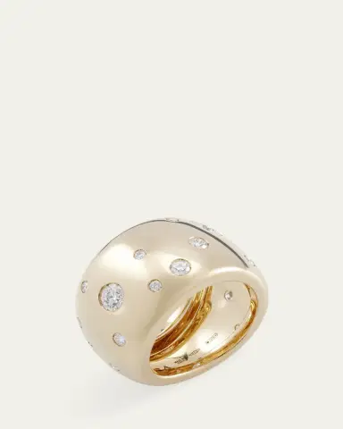 VERDURA 18K Yellow Gold Diamond Constellation Band Ring | Thumbnail 3 VERDURA 18K Yellow Gold Diamond Constellation Band Ring | Thumbnail 3