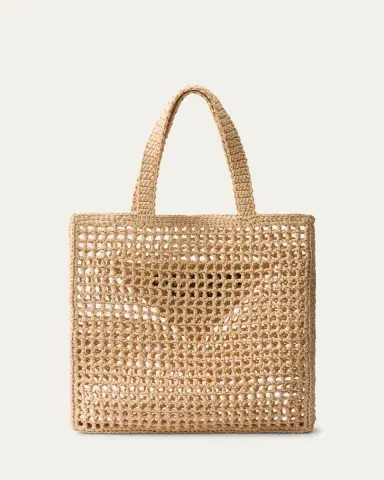 Prada Logo Crochet Tote Bag | Thumbnail 2