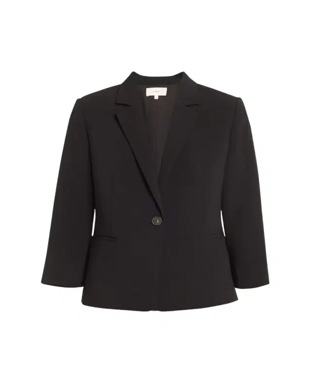 Vince Shrunken Bracelet-Sleeve Blazer