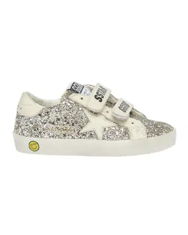 Golden Goose Girl 's Old School Glitter Dual-Grip Sneakers, Baby/Toddler | Thumbnail 1