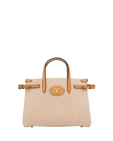 Valentino Garavani Antibes Small Canvas Shopping Tote Bag | Thumbnail 1