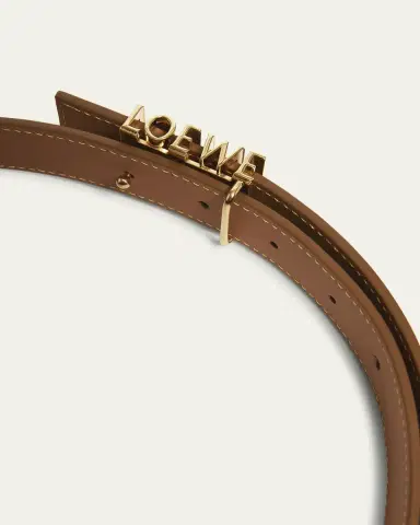 LOEWE Graphic Buckle Leather Belt | Thumbnail 3