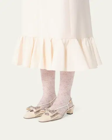 Valentino Garavani Bowow Studded Bow Slingback Pumps | Thumbnail 2 Valentino Garavani Bowow Studded Bow Slingback Pumps | Thumbnail 2