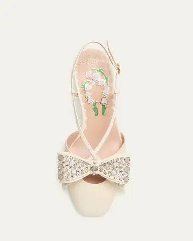 Valentino Garavani Bowow Studded Bow Slingback Pumps | Thumbnail 4 Valentino Garavani Bowow Studded Bow Slingback Pumps | Thumbnail 4