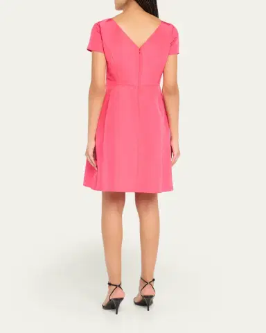 Carolina Herrera Icon Bateau Neck Short-Sleeve Dress | Thumbnail 3 Carolina Herrera Icon Bateau Neck Short-Sleeve Dress | Thumbnail 3