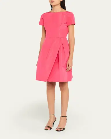 Carolina Herrera Icon Bateau Neck Short-Sleeve Dress | Thumbnail 4 Carolina Herrera Icon Bateau Neck Short-Sleeve Dress | Thumbnail 4