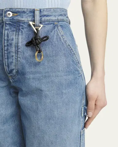 Bottega Veneta Knotted Napa Key Chain | Thumbnail 2 Bottega Veneta Knotted Napa Key Chain | Thumbnail 2