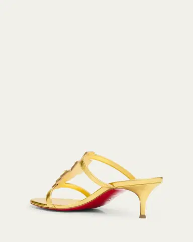 Christian Louboutin Diwalina Spike Metallic Nappa Leather Sandals | Thumbnail 4 Christian Louboutin Diwalina Spike Metallic Nappa Leather Sandals | Thumbnail 4