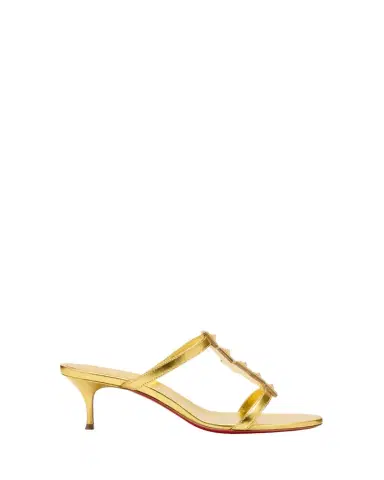 Christian Louboutin Diwalina Spike Metallic Nappa Leather Sandals | Thumbnail 1 Christian Louboutin Diwalina Spike Metallic Nappa Leather Sandals | Thumbnail 1
