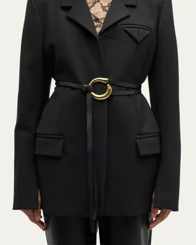 Bottega Veneta Cintura Leather Wrap Belt | Thumbnail 2