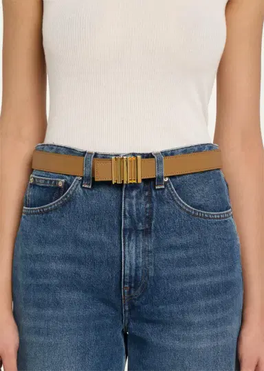 Loewe Leather Belt W/ Engraved Buckle | Thumbnail 2
