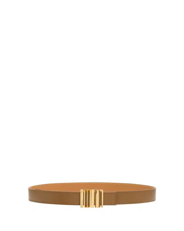 Leather Belt W/ Engraved Buckle