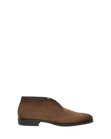 Santoni Men's Easy Suede Derby Shoes | Thumbnail 1