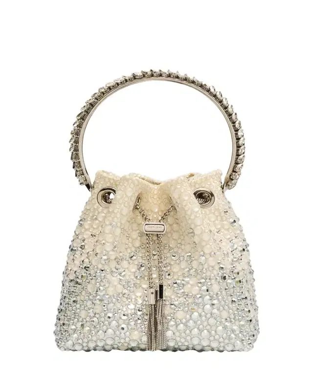 Jimmy Choo Bon Bon Embellished Top-Handle Bag