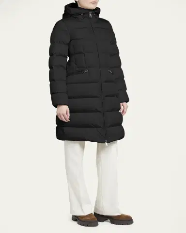 Moncler Avocette Water-Repellent Long Puffer Coat | Thumbnail 2